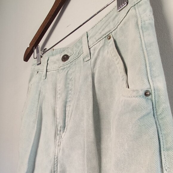 Zara light turquoise barrel fit jeans - Picture 4 of 12
